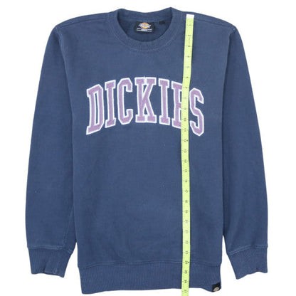 Dickies Men's Blue Small Pullover Sweatshirt Crew Neck Logo