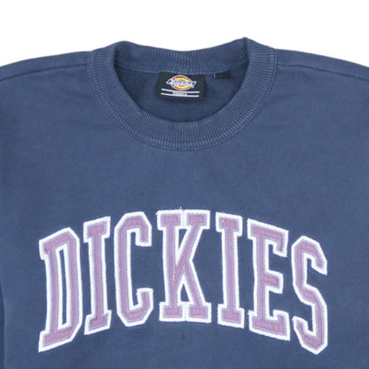 Dickies Men's Blue Small Pullover Sweatshirt Crew Neck Logo