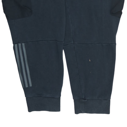 adidas Men's Black 3XL Cargo Jogger Trousers with Logo Detail