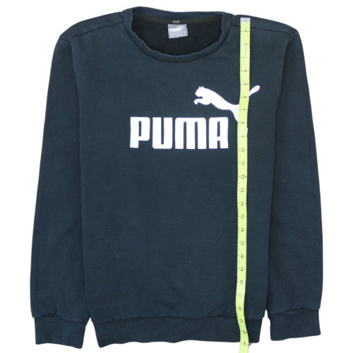Puma Men's Black Crew Neck Pullover Sweatshirt Size S
