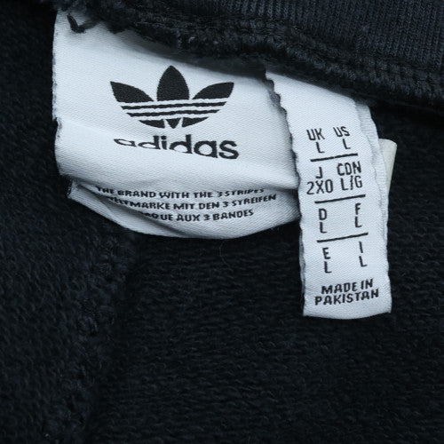 Adidas Men Black Jogger Sweatpants L Cotton Blend Casual