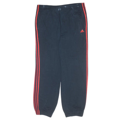 Adidas Boys Black Red Jogger Sweatpants 15-16 Years Elastic Waist