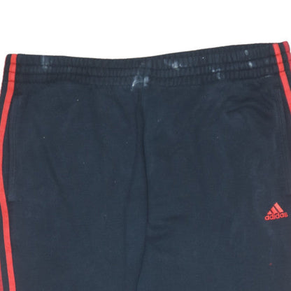 Adidas Boys Black Red Jogger Sweatpants 15-16 Years Elastic Waist