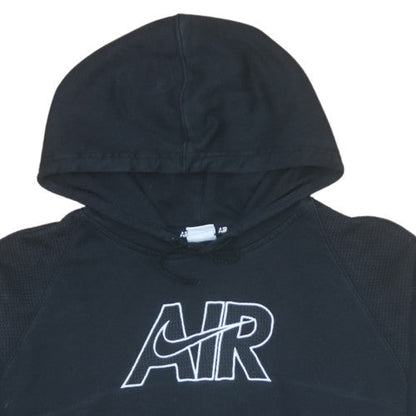 Nike Men's Black Pullover Hoodie Air Logo Fleece M