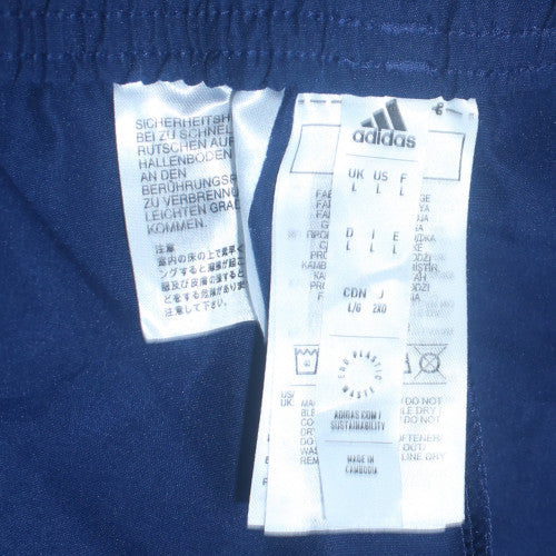 Adidas Men’s Blue Track Pants L Woven Quick Dry Sportswear