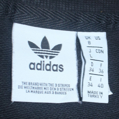 Adidas Women’s Black Animal Print Trim Sweatshirt UK 8