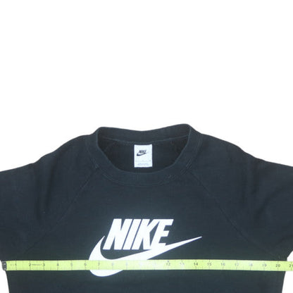 Nike Women Black Crew Neck Pullover Sweatshirt Size Small 155/80A