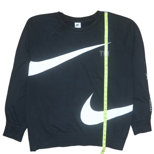 Nike Men's Black 3XL Pullover Crew Neck Logo Sweatshirt