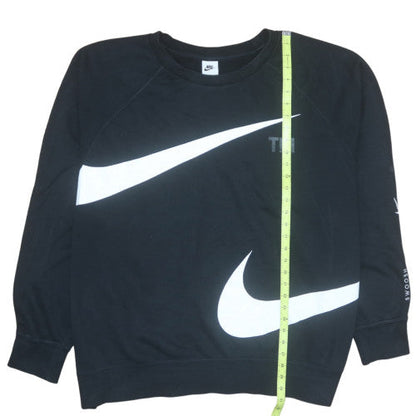 Nike Men's Black 3XL Pullover Crew Neck Logo Sweatshirt
