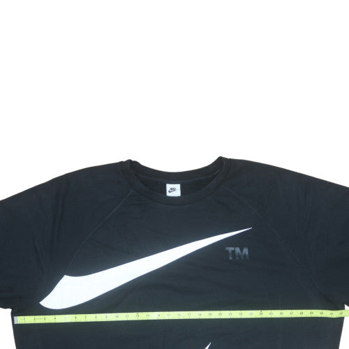 Nike Men's Black 3XL Pullover Crew Neck Logo Sweatshirt