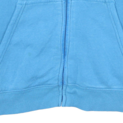 Quiksilver Boys Blue Full Zip Hoodie Size 14 Cotton Fleece