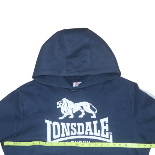 Lonsdale Men's Blue Pullover Hoodie XL Fleece Sportswear