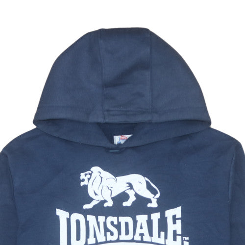 Lonsdale Men's Blue Pullover Hoodie XL Fleece Sportswear
