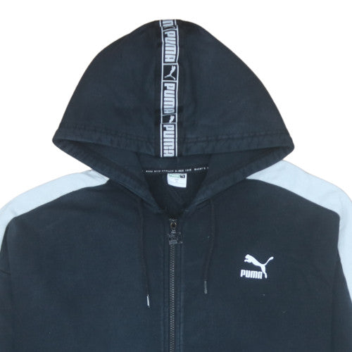 Puma Men's Black Full Zip Hoodie L Sportswear Fleece