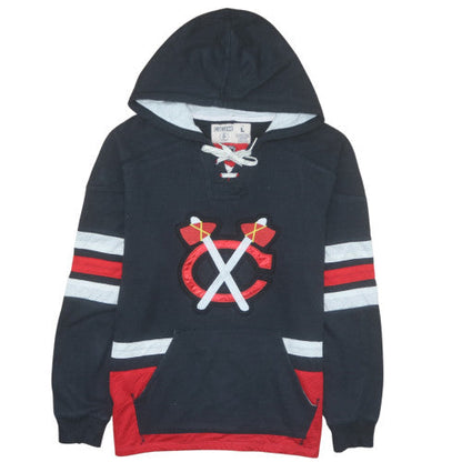 CCM Mens Black Hockey Logo Pullover Hoodie Size L