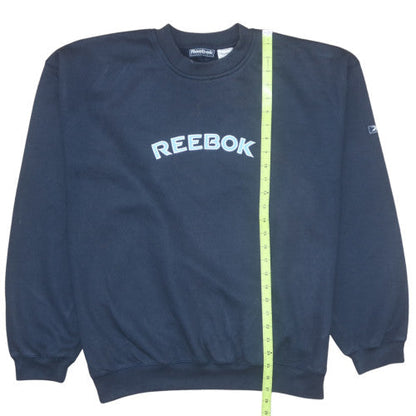 Reebok Men's Blue XL Pullover Fleece Sweatshirt Crew Neck Sport Style