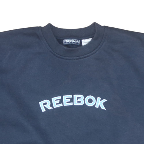 Reebok Men's Blue XL Pullover Fleece Sweatshirt Crew Neck Sport Style