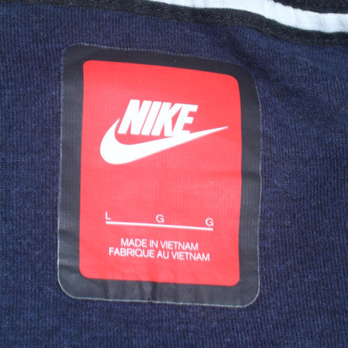 Nike Men's Blue Full Zip Hoodie Size L Fleece Sportswear