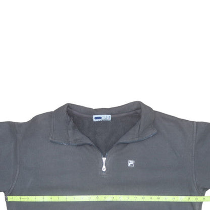 Fila Men's Black XL 1/2 Zip Fleece Sweatshirt