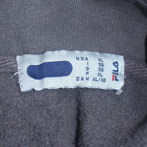 Fila Men's Black XL 1/2 Zip Fleece Sweatshirt