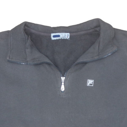 Fila Men's Black XL 1/2 Zip Fleece Sweatshirt