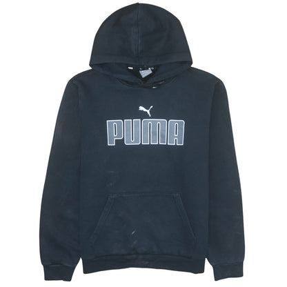 Puma Mens Black Pullover Hoodie L Sports Fleece Sweatshirt