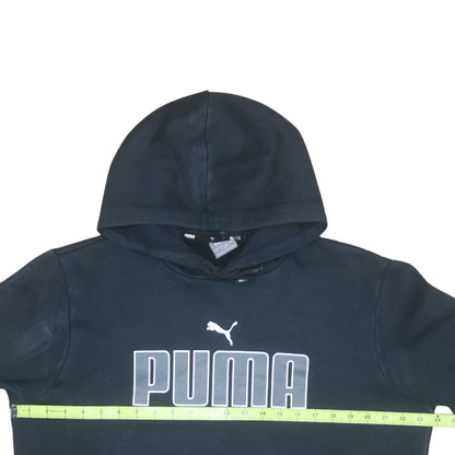 Puma Mens Black Pullover Hoodie L Sports Fleece Sweatshirt