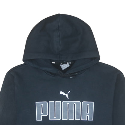 Puma Mens Black Pullover Hoodie L Sports Fleece Sweatshirt