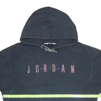 Jordan Men's Black Pullover Hoodie L Embroidered Logo Fleece