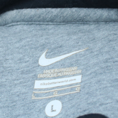 Nike Men's Black Pullover Hoodie Size L Sports Fleece Sweatshirt