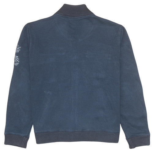 Ralph Lauren Men’s Blue Full Zip Sweatshirt 2XL Logo Heavyweight Cotton