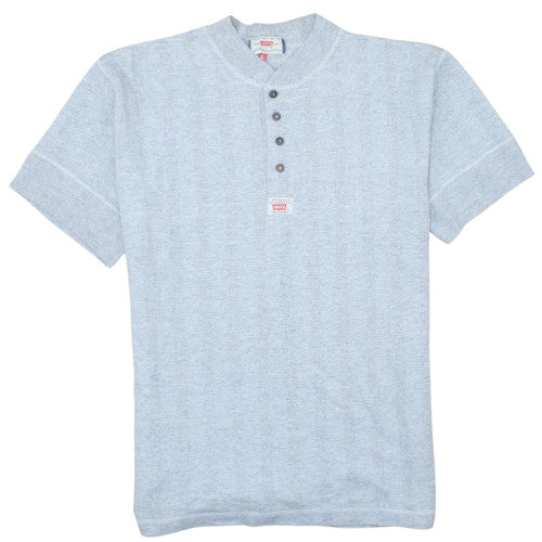 Levi's Men's Light Blue Henley Short Sleeve T-Shirt Size L Cotton Blend