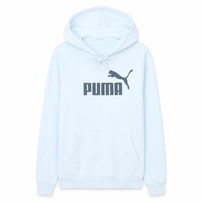 Puma Women White Pullover Hoodie Medium Logo Hooded Sweatshirt