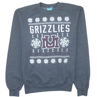 Champion Women Grey Grizzlies Crew Neck Fleece Sweatshirt Size S