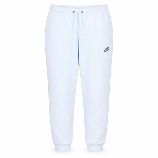 Nike Women's White L Fleece Tapered Sweatpants with Logo