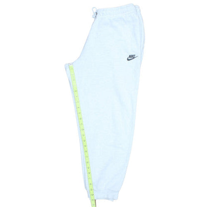 Nike Women's White L Fleece Tapered Sweatpants with Logo