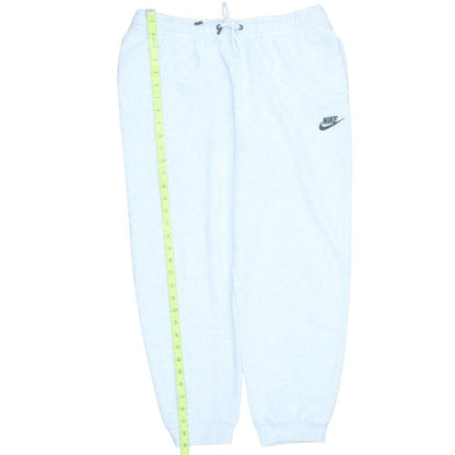Nike Women's White L Fleece Tapered Sweatpants with Logo