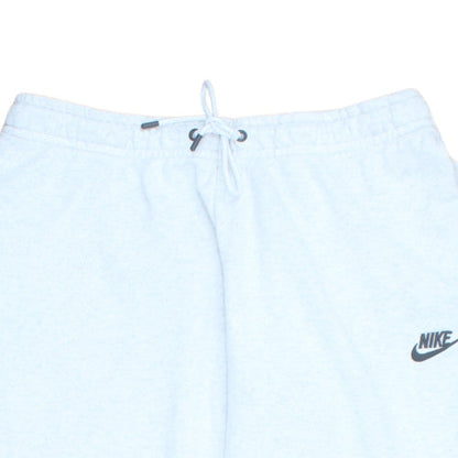 Nike Women's White L Fleece Tapered Sweatpants with Logo