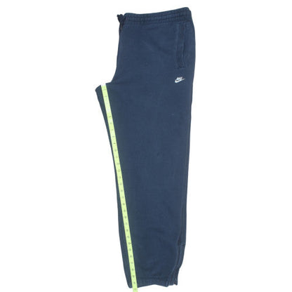 Nike Men's Blue Cotton Blend Lounge Sweatpants L Drawstring Relaxed Fit