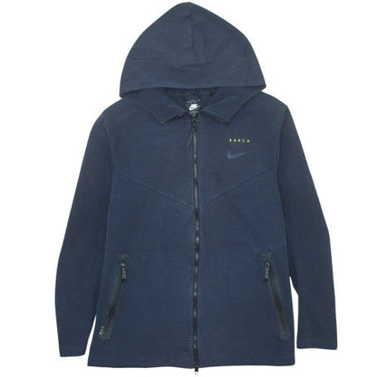 Nike Men’s Blue Full Zip Hoodie L Logo Fleece Sportswear