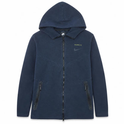 Nike Men’s Blue Full Zip Hoodie L Logo Fleece Sportswear