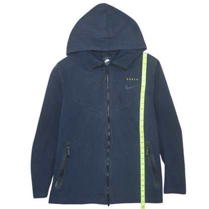 Nike Men’s Blue Full Zip Hoodie L Logo Fleece Sportswear