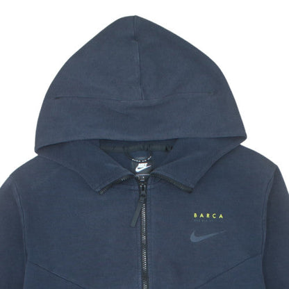 Nike Men’s Blue Full Zip Hoodie L Logo Fleece Sportswear