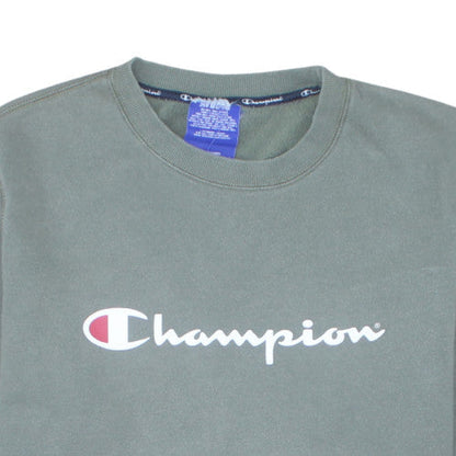 Champion Men's Green XL Crew Neck Pullover Sweatshirt