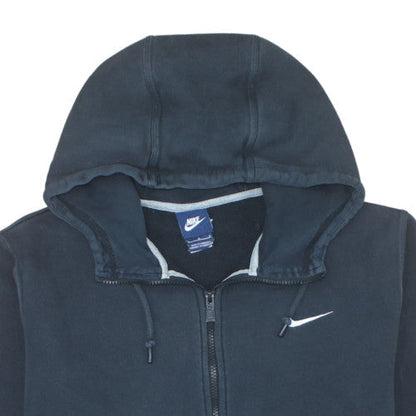 Nike Men's Blue Full Zip Fleece Hoodie Size L Regular Fit