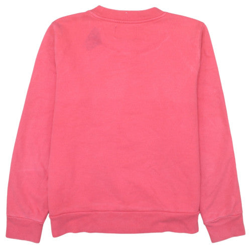 Calvin Klein Jeans Womens Pink Logo Crew Neck Sweatshirt Size L