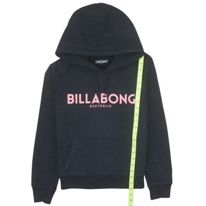 Billabong Girls Black Pullover Hoodie Size 14 Years Logo Fleece Sweatshirt