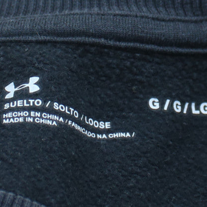 Under Armour Mens Black Large Pullover Crew Neck Sweatshirt