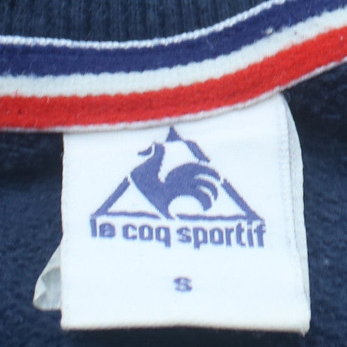 Le Coq Sportif Mens Blue Small Pullover Sweatshirt Crew Neck