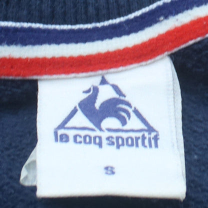 Le Coq Sportif Mens Blue Small Pullover Sweatshirt Crew Neck
